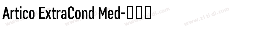 Artico ExtraCond Med字体转换